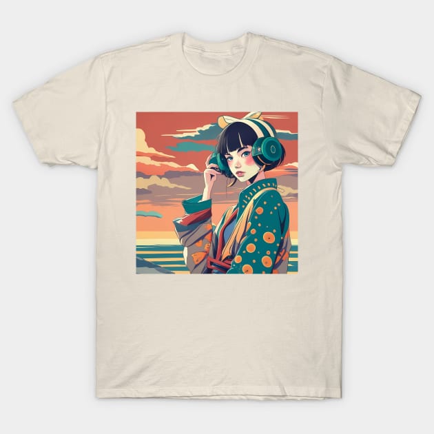 Anime art T-Shirt by IOANNISSKEVAS